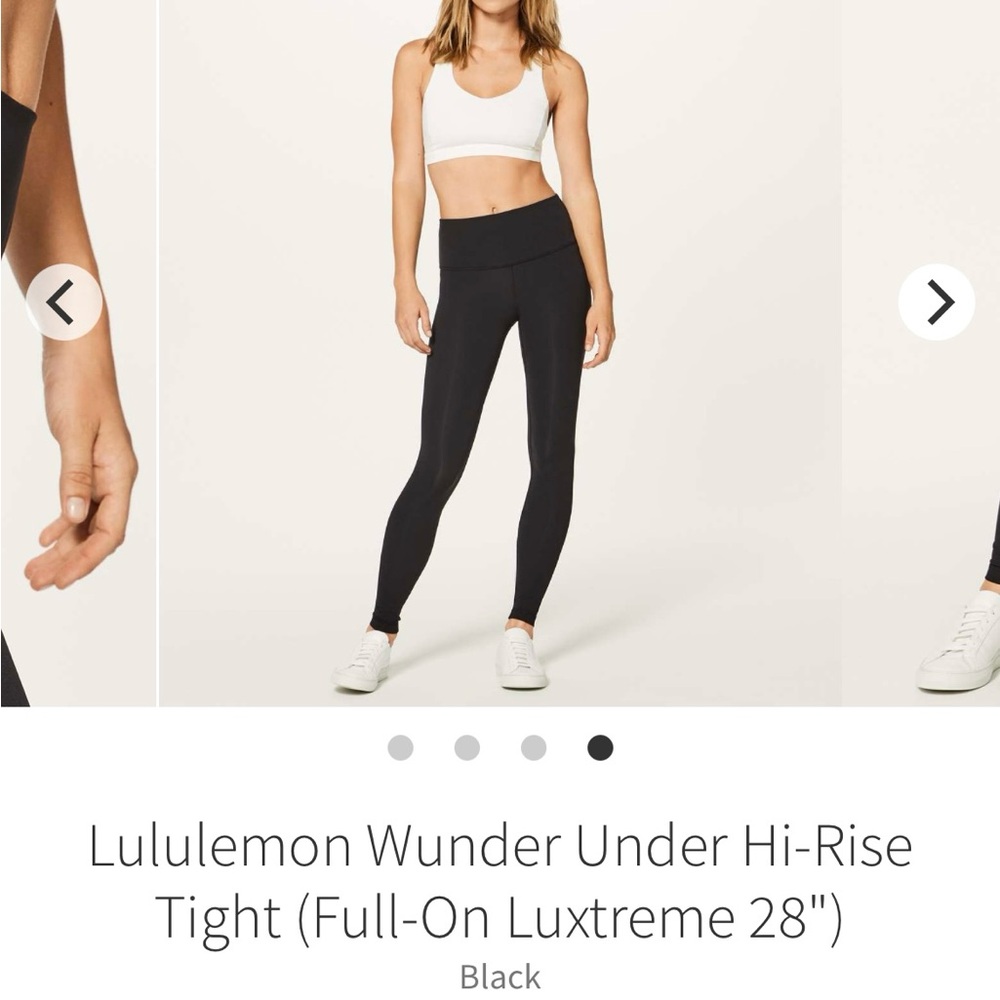 Lululemon Wunder under Full on Luxtreme size 4 28”